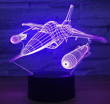 Load image into Gallery viewer, Airplane 3D Night Light
