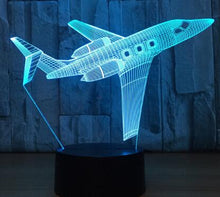 Load image into Gallery viewer, Airplane 3D Night Light