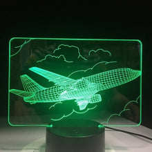 Load image into Gallery viewer, Airplane 3D Night Light