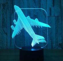 Load image into Gallery viewer, Airplane 3D Night Light