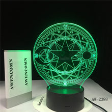 Load image into Gallery viewer, Compass Star Moon Solar Magic array Night Light